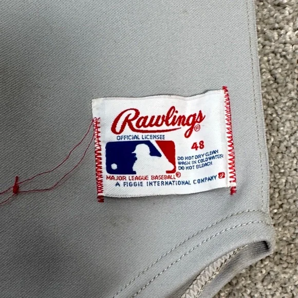 Vintage Rawlings Gray New York Baseball Jersey - Picture 2 of 14